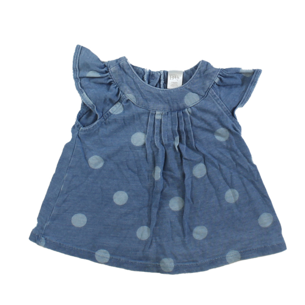 Nordstrom Girls Blue | Polka Dots Dress size: 9 Months